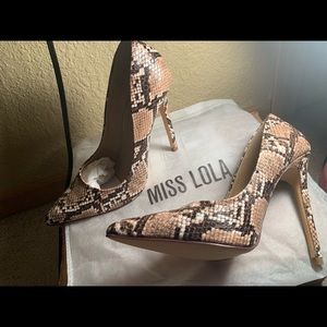 Snakeskin heels